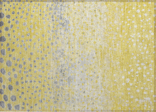 Piper Looms Chantille Dots ACN1370 Yellow Machine Washable Area Rug Scatter Main Image