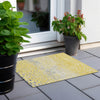 Piper Looms Chantille Dots ACN1370 Yellow Machine Washable Area Rug Scatter Outdoor Lifestyle Image Feature