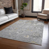 Piper Looms Chantille Formal ACN1371 Gray Machine Washable Area Rug Lifestyle Image Feature