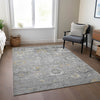 Piper Looms Chantille Formal ACN1371 Gray Machine Washable Area Rug Lifestyle Image Feature