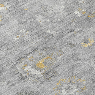 Piper Looms Chantille Formal ACN1371 Gray Machine Washable Area Rug Swatch Image