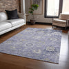 Piper Looms Chantille Formal ACN1372 Lavender Machine Washable Area Rug Lifestyle Image Feature