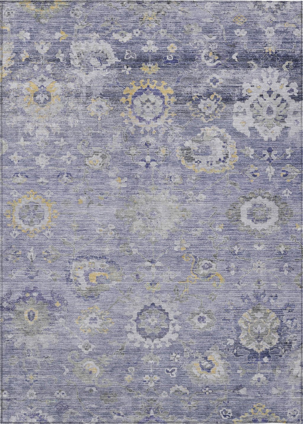 Piper Looms Chantille Formal ACN1372 Lavender Machine Washable Area Rug ...