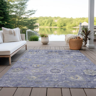 Piper Looms Chantille Formal ACN1372 Lavender Machine Washable Area Rug Outdoor Lifestyle Image Feature