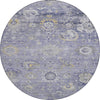 Piper Looms Chantille Formal ACN1372 Lavender Machine Washable Area Rug Round Main Image