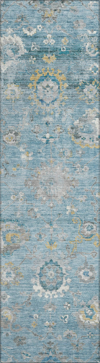 Piper Looms Chantille Formal ACN1373 Teal Machine Washable Area Rug Runner Main Image