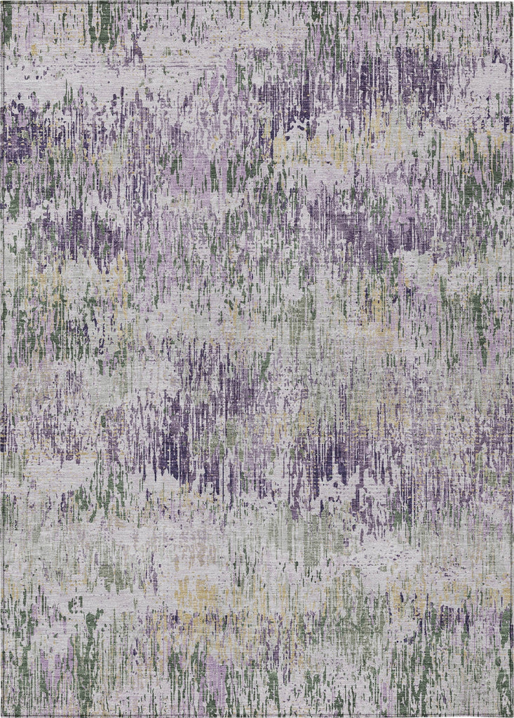 Piper Looms Chantille Stripes ACN1379 Lavender Machine Washable Area Rug main image