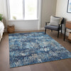 Piper Looms Chantille Stripes ACN1380 Navy Machine Washable Area Rug Lifestyle Image Feature