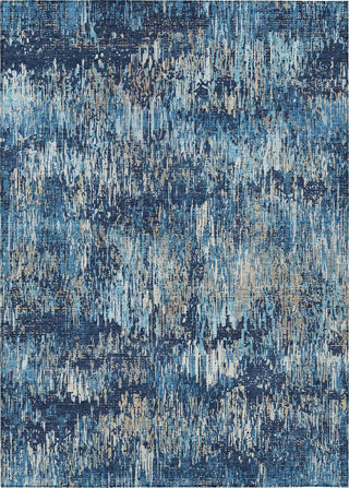 Piper Looms Chantille Stripes ACN1380 Navy Machine Washable Area Rug main image