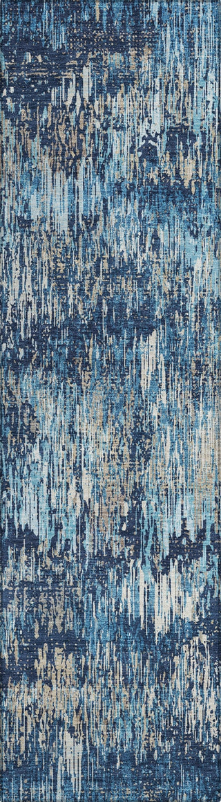 Piper Looms Chantille Stripes ACN1380 Navy Machine Washable Area Rug Runner Main Image