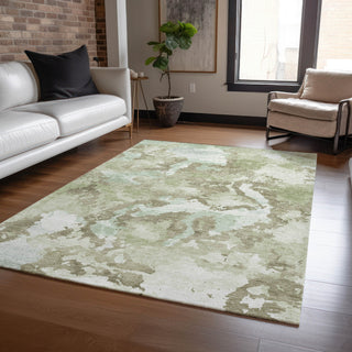 Piper Looms Chantille Modern ACN1381 Aloe Machine Washable Area Rug Lifestyle Image Feature
