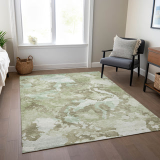 Piper Looms Chantille Modern ACN1381 Aloe Machine Washable Area Rug Lifestyle Image Feature