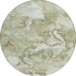 Piper Looms Chantille Modern ACN1381 Aloe Machine Washable Area Rug Round Main Image