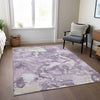 Piper Looms Chantille Modern ACN1382 Lavender Machine Washable Area Rug Lifestyle Image Feature