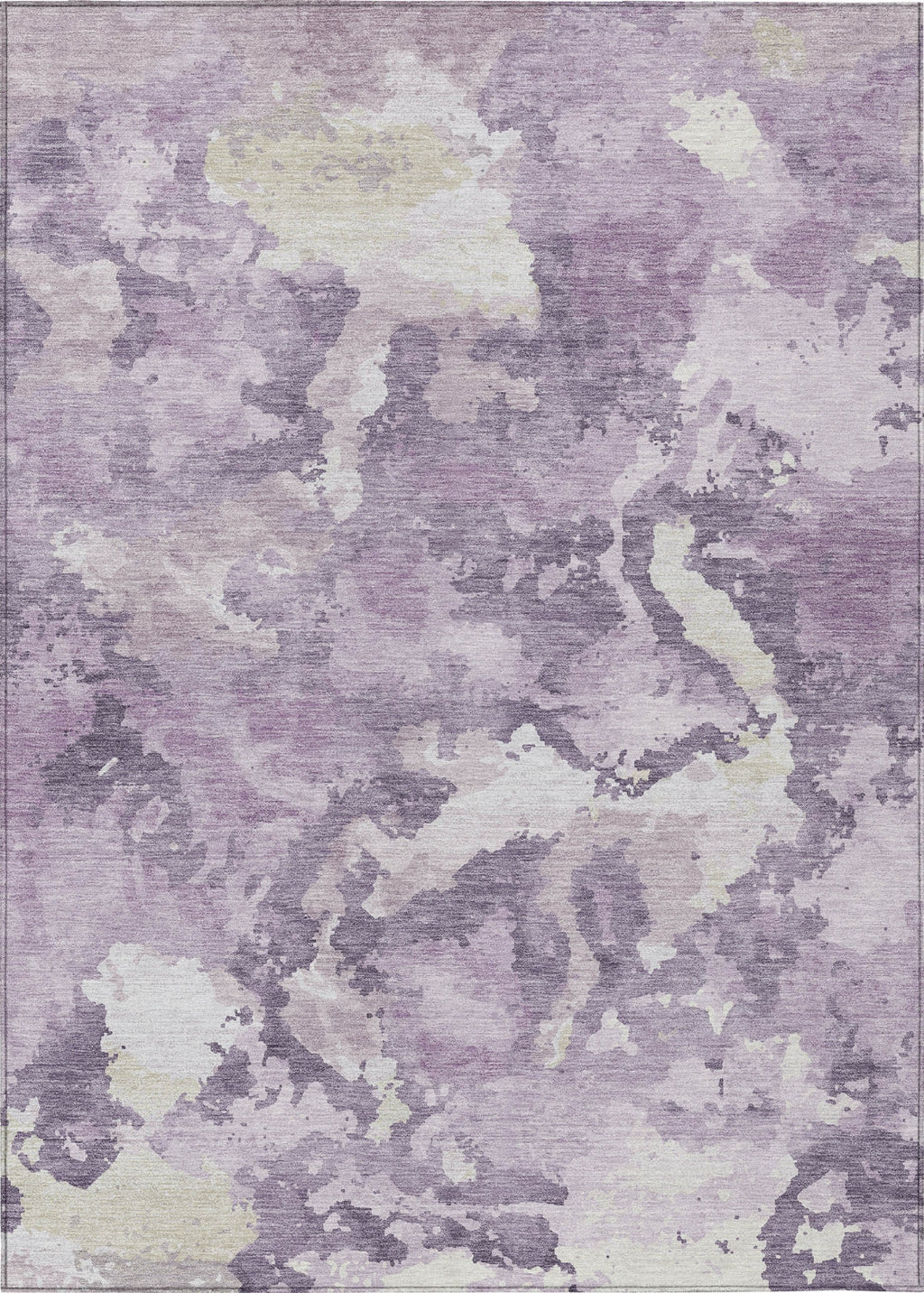 Piper Looms Chantille Modern ACN1382 Lavender Machine Washable Area Rug ...