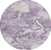 Piper Looms Chantille Modern ACN1382 Lavender Machine Washable Area Rug Round Main Image