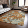 Piper Looms Chantille Modern ACN1385 Copper Machine Washable Area Rug Lifestyle Image Feature