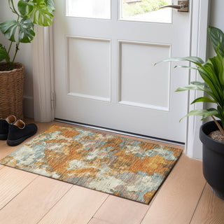 Piper Looms Chantille Modern ACN1385 Copper Machine Washable Area Rug Scatter Lifestyle Image Feature