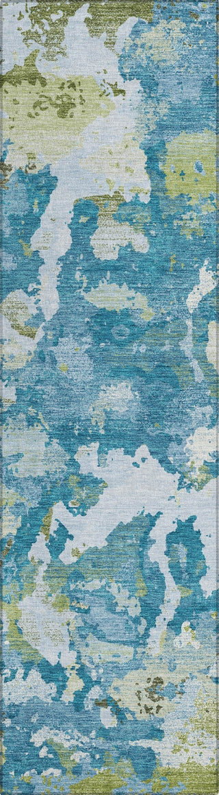 Piper Looms Chantille Modern ACN1386 Denim Machine Washable Area Rug Runner Main Image