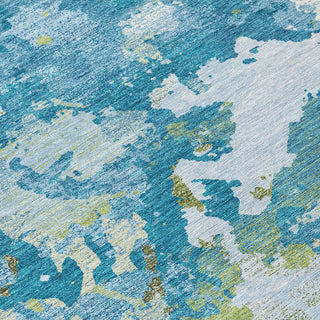 Piper Looms Chantille Modern ACN1386 Denim Machine Washable Area Rug Swatch Image