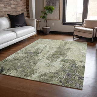 Piper Looms Chantille Modern ACN1389 Aloe Machine Washable Area Rug Lifestyle Image Feature