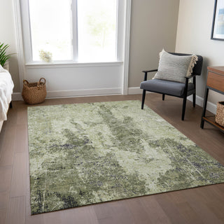 Piper Looms Chantille Modern ACN1389 Aloe Machine Washable Area Rug Lifestyle Image Feature