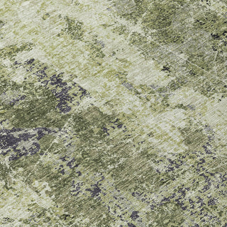 Piper Looms Chantille Modern ACN1389 Aloe Machine Washable Area Rug Swatch Image