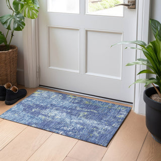 Piper Looms Chantille Modern ACN1391 Navy Machine Washable Area Rug Scatter Lifestyle Image Feature