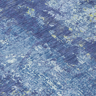 Piper Looms Chantille Modern ACN1391 Navy Machine Washable Area Rug Swatch Image