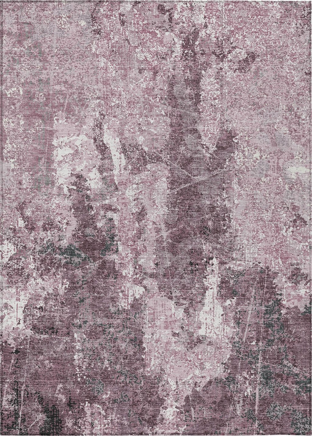 Piper Looms Chantille Modern ACN1392 Pink Machine Washable Area Rug ...