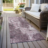 Piper Looms Chantille Modern ACN1392 Pink Machine Washable Area Rug Runner Outdoor Lifestyle Image Feature