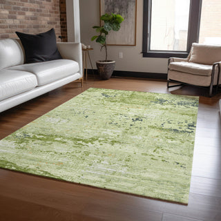 Piper Looms Chantille Modern ACN1393 Aloe Machine Washable Area Rug Lifestyle Image Feature