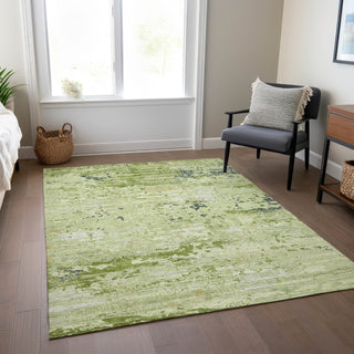 Piper Looms Chantille Modern ACN1393 Aloe Machine Washable Area Rug Lifestyle Image Feature