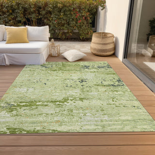 Piper Looms Chantille Modern ACN1393 Aloe Machine Washable Area Rug Outdoor Lifestyle Image Feature
