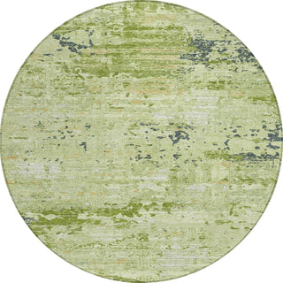 Piper Looms Chantille Modern ACN1393 Aloe Machine Washable Area Rug Round Main Image