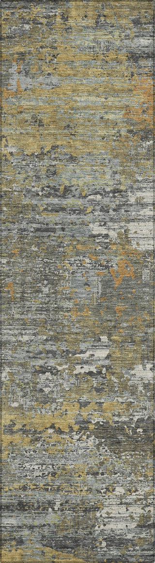 Piper Looms Chantille Modern ACN1395 Gold Machine Washable Area Rug Runner Main Image