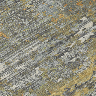 Piper Looms Chantille Modern ACN1395 Gold Machine Washable Area Rug Swatch Image