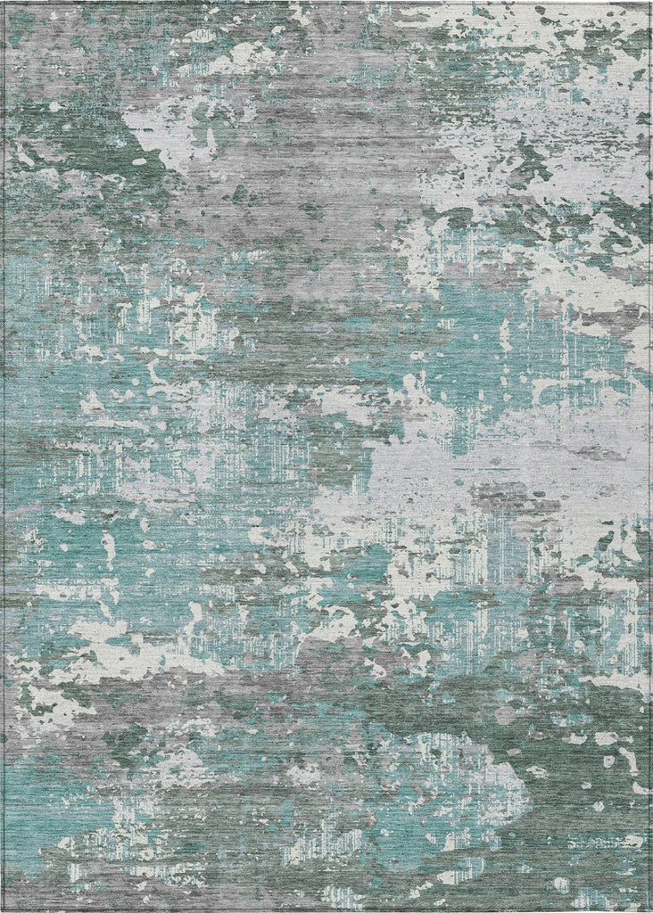 Piper Looms Chantille Modern ACN1396 Seafoam Machine Washable Area Rug main image