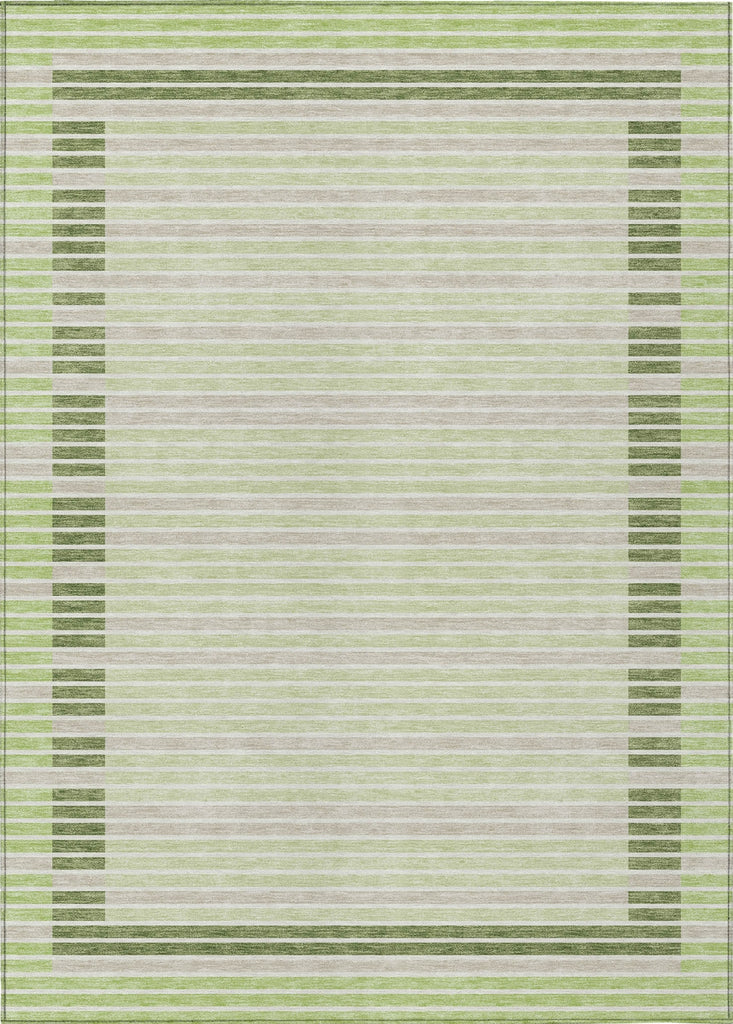 Piper Looms Chantille Stripes ACN1398 Aloe Machine Washable Area Rug main image