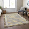 Piper Looms Chantille Stripes ACN1400 Brown Machine Washable Area Rug Lifestyle Image Feature