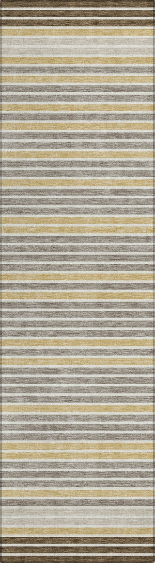 Piper Looms Chantille Stripes ACN1400 Brown Machine Washable Area Rug Runner Main Image