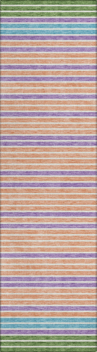 Piper Looms Chantille Stripes ACN1403 Lime Machine Washable Area Rug Runner Main Image