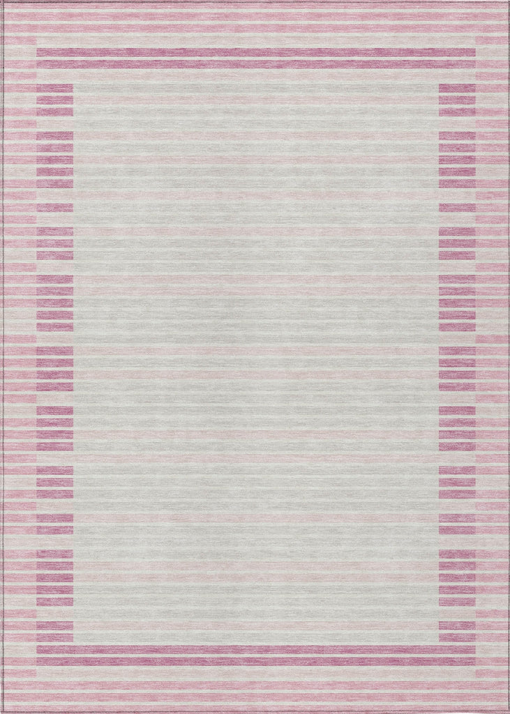 Piper Looms Chantille Stripes ACN1405 Pink Machine Washable Area Rug main image
