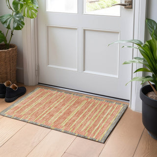 Piper Looms Chantille Stripes ACN1406 Pewter Machine Washable Area Rug Scatter Lifestyle Image Feature