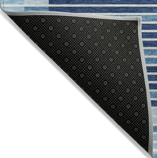 Piper Looms Chantille Stripes ACN1407 Sky Machine Washable Area Rug Backing Image