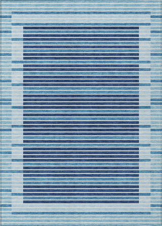 Piper Looms Chantille Stripes ACN1407 Sky Machine Washable Area Rug main image