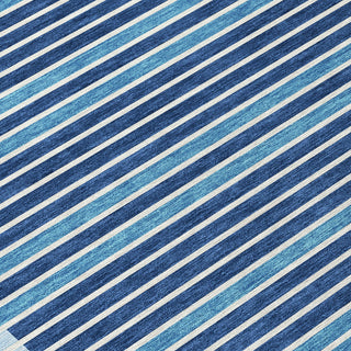 Piper Looms Chantille Stripes ACN1407 Sky Machine Washable Area Rug Swatch Image