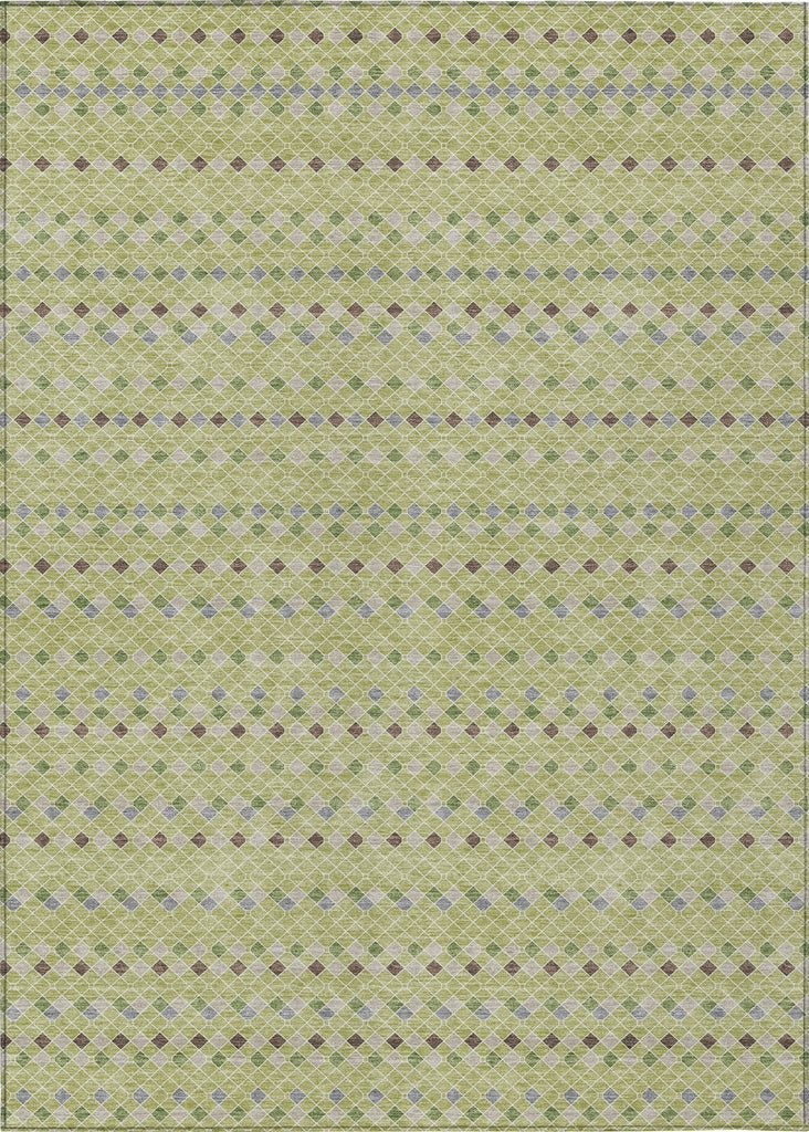 Piper Looms Chantille Stripes ACN1408 Aloe Machine Washable Area Rug main image