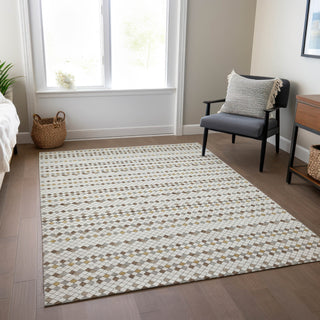 Piper Looms Chantille Stripes ACN1411 Ivory Machine Washable Area Rug Lifestyle Image Feature