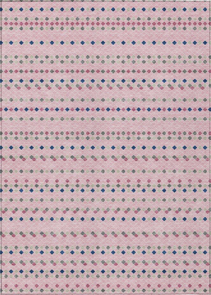 Piper Looms Chantille Stripes ACN1415 Pink Machine Washable Area Rug main image